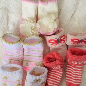 New born girl socks